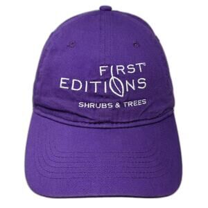B.I.G. Baseball Cap Hat Purple White One Size Strapback First Editions Shrubs